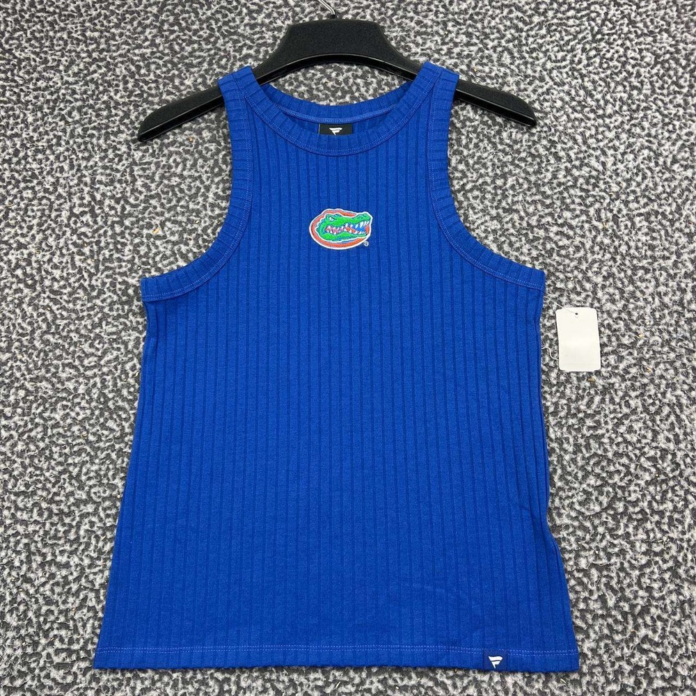 Florida Gators NCAA Shirt Women Medium Blue Fanatics Sleeveless Ribbed New M